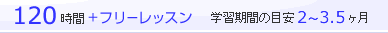 110時間＋フリーレッスン