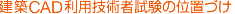 CAD利用技術者試験の位置づけ